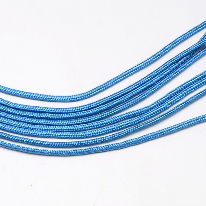 5m Paracord 2mm Seil aus Polyester und Spandex türkis einlagig mit einem inneren Kern für DIY Schmuckherstellung  Armbänder Basteln Makramee