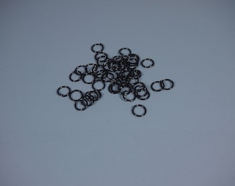 100 Biegeringe 6x0,7mm metalgrau Eisen Binderinge Spaltringe Nickelfrei