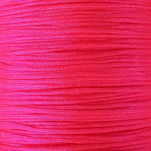 Fil nylon 0,8mm rose chaud 10m