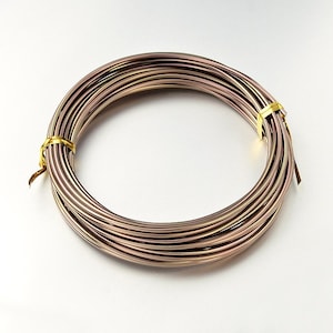 Aluminum wire 2mm bronze brown 6m