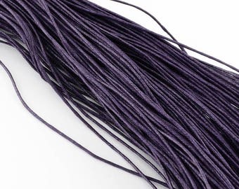 waxed cotton cord 0,7mm violet dark 10m