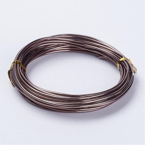 Aluminum wire 0,8mm bronze brown