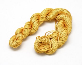 24m Nylon thread 1mm gold