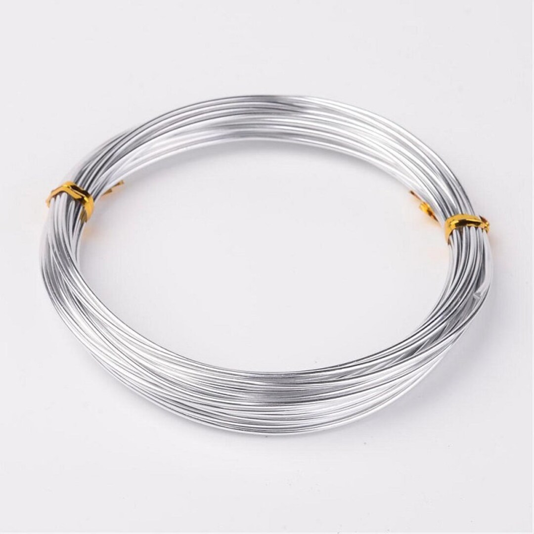 Filo Di Alluminio Color Argento 1mm – 10 Metri Per Gioielli Fai Da Te, Sculture E Modellismo (verde) - 2
