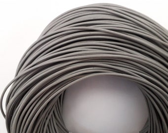 1m leather cord 2mm gray