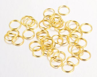 50 Biegeringe 14x1,2mm gold Eisen Binderinge Innendurchmesser 11,6mm Nickelfrei, Cadmium und Bleifrei