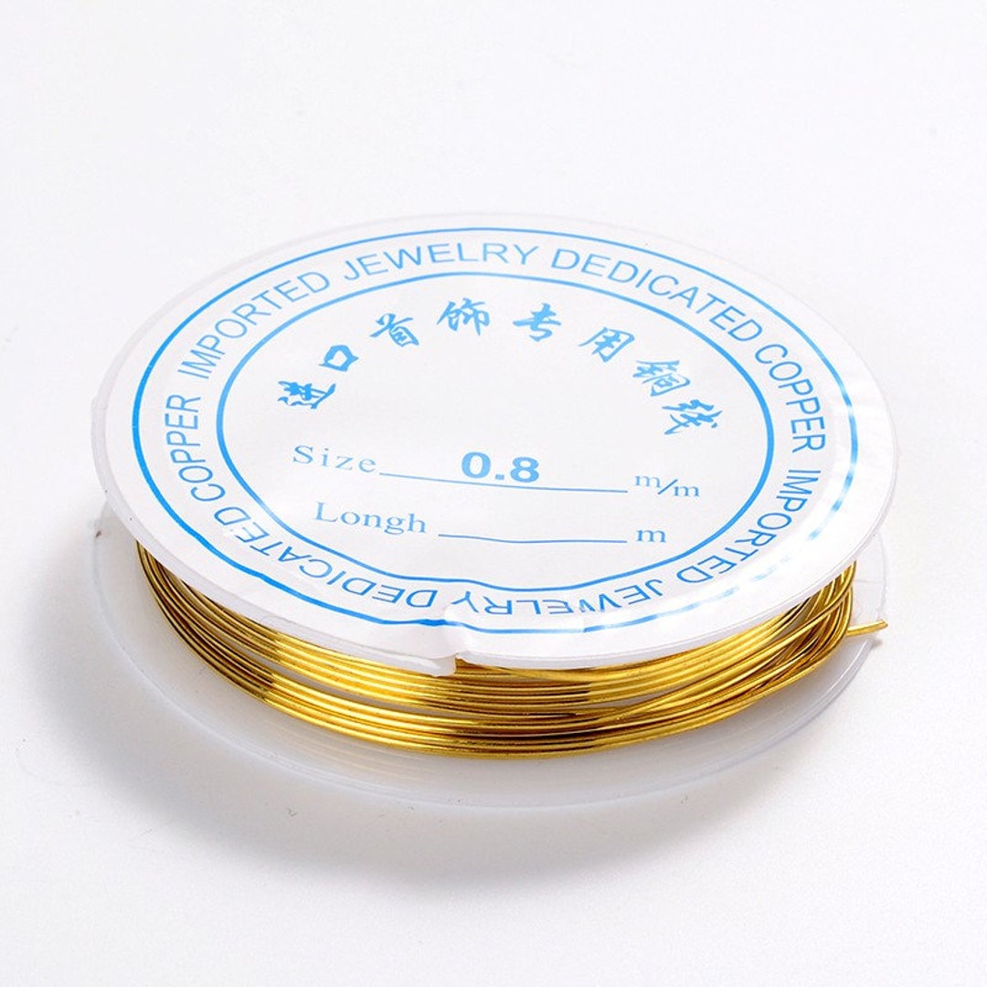Buy Jewelry Wire Gold 5m Copper 20 Gauge Nickel Free Online in India 