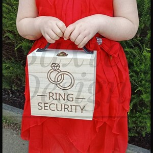 Ring Security Box Wedding Page Boy Flower Girl Walk down the aisle Ring Bearer