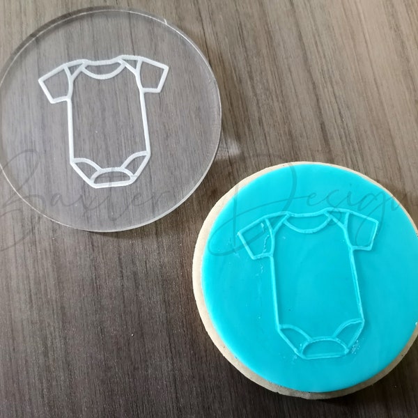 Cookie fondant koekjesstempel voor babyshower - babybody