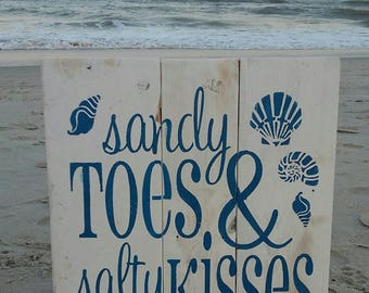 Sandy toes and salty kisses