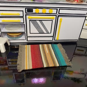 Miniature Rustic Dollhouse Rug