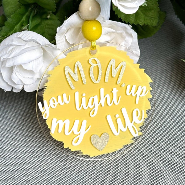 Build your own Acrylic Car Charm, Rearview mirror decor, Cute positive quote car hanger, Gift for teens, Wedding Party favors gift