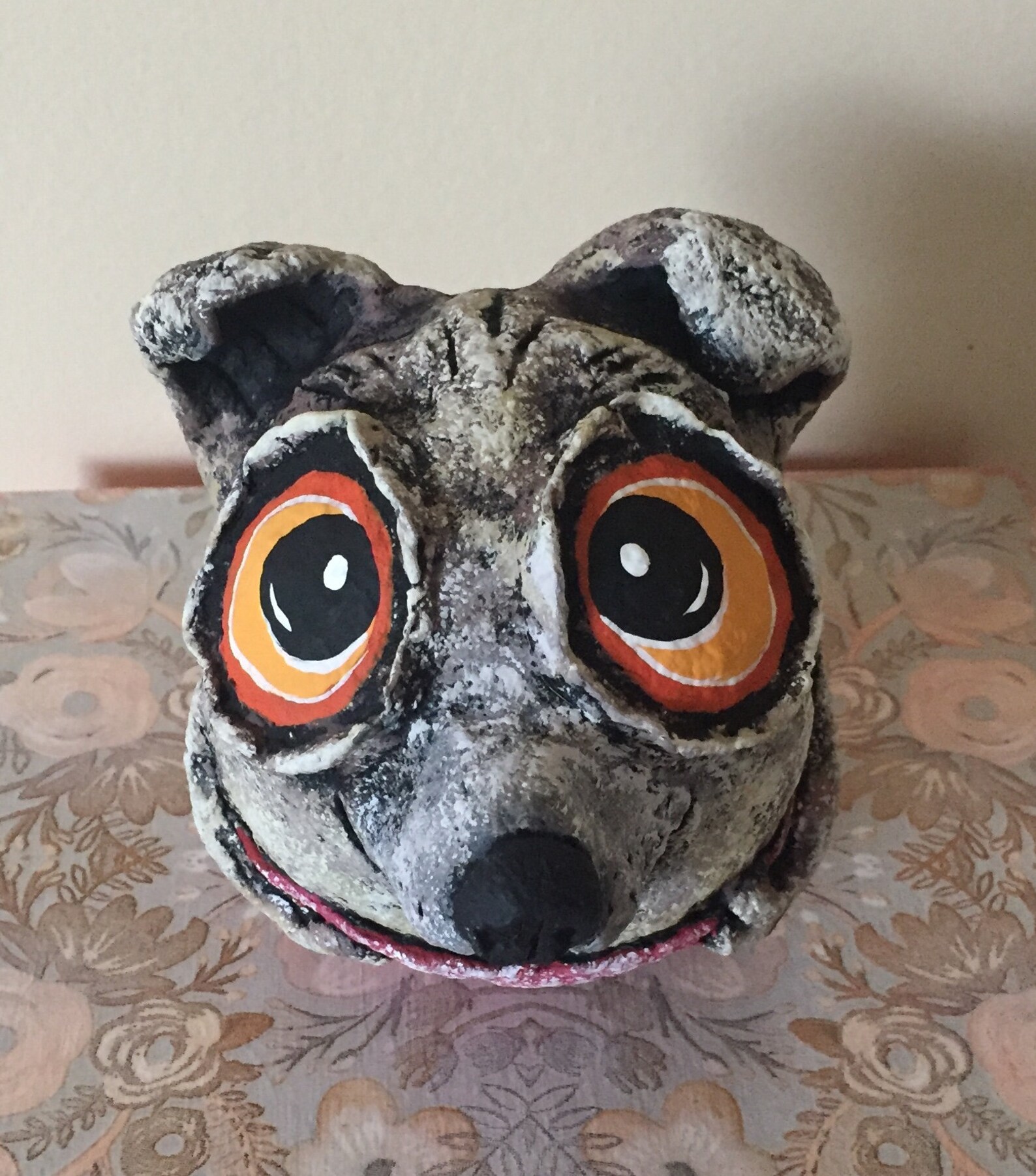 Cute Dogpapiermachepaper Mache Dogdoggy Sculpturefunny Etsy