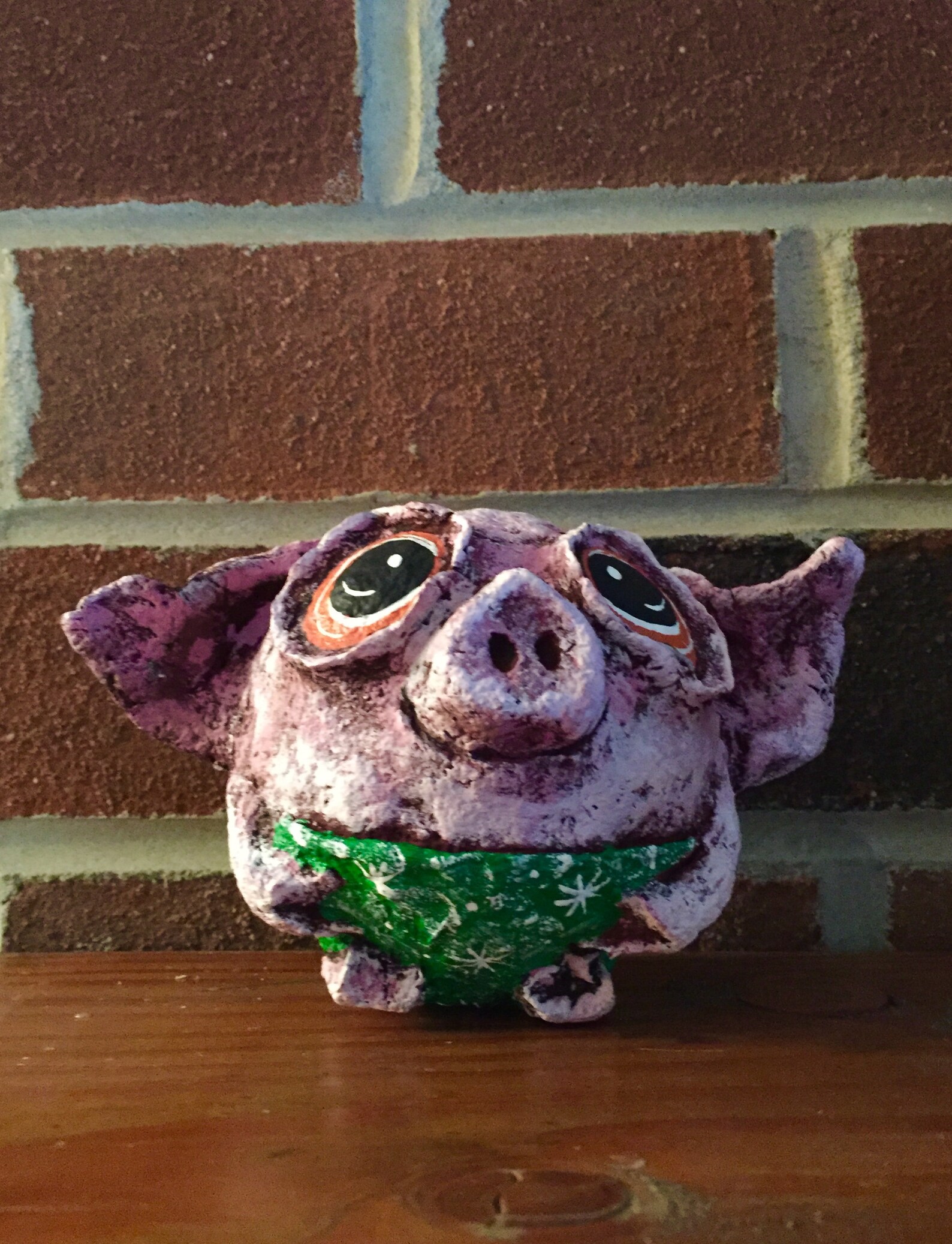 Cute Pigpaper Mache Pigpiglet Sculpturefunny Pigpig Lovers Etsy