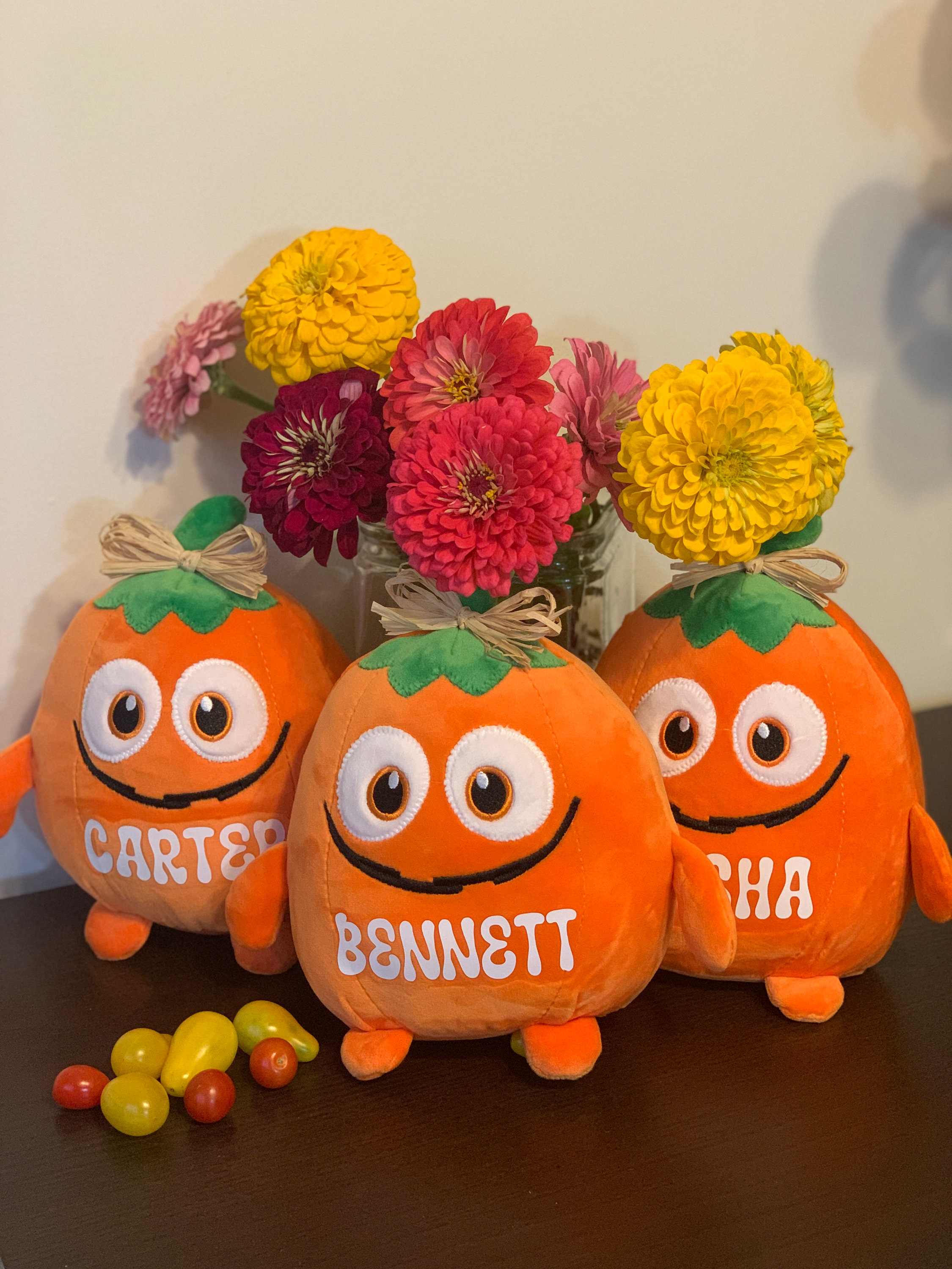 Personalized Halloween Plush For Kids, Trick Or Treat Gift, Halloween Plush, Monster Plush, Pumpkin Plush, Mummy Plush, Custom Halloween