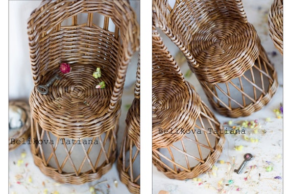 miniature wicker chair