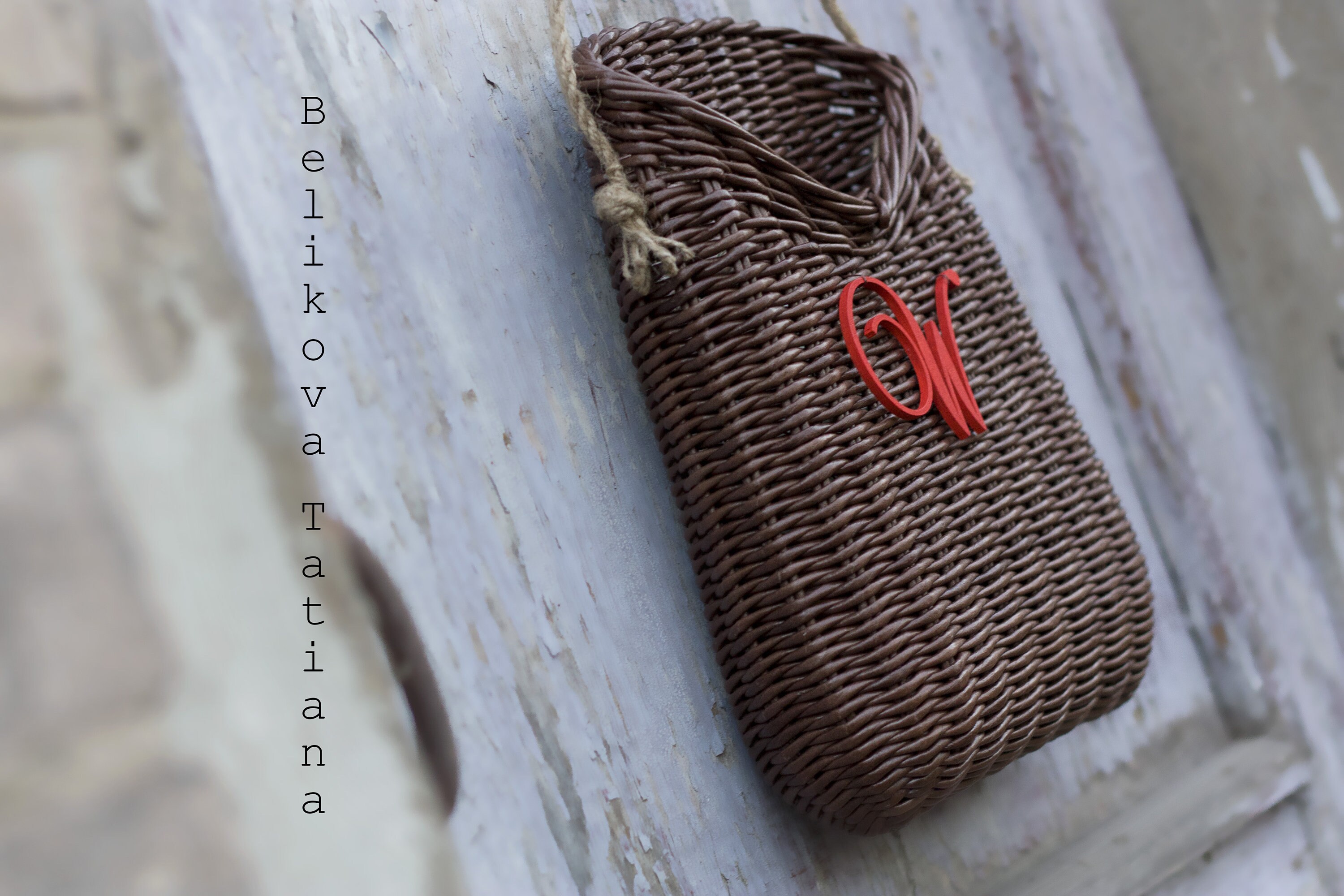 Door Basket With RED Flowers Wall Basket Artificial Flowers Etsy