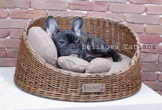 wicker dog basket pets at home