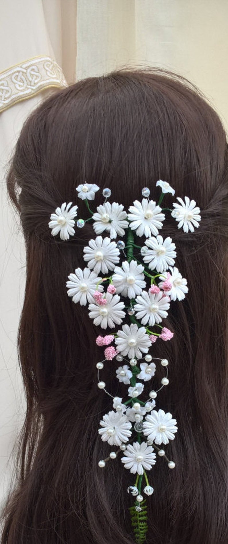 Daisy Chain Hair Piece Headdress Wedding Band Etsy