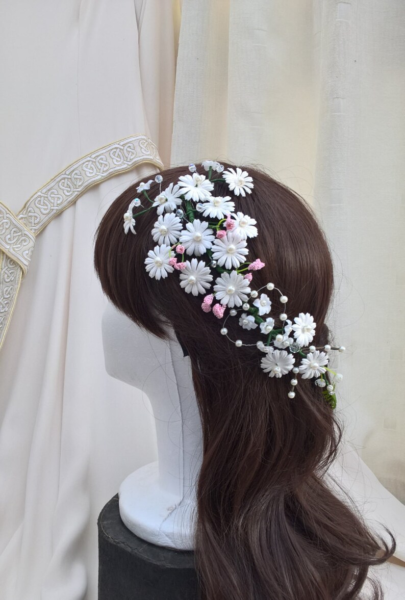 Daisy Chain Hair Piece Headdress Wedding Band Etsy UK