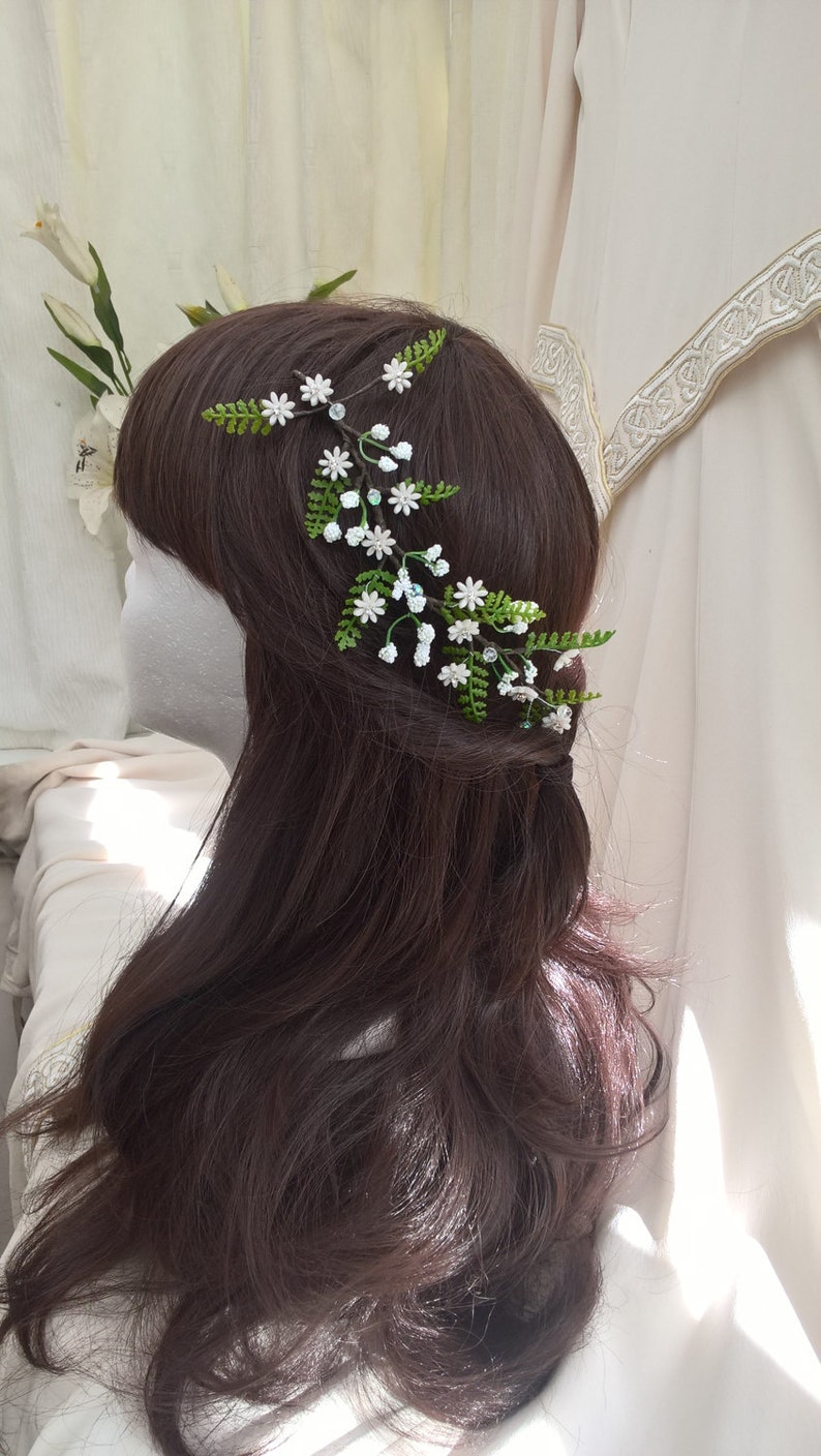 Daisy chain hair piece headdress wedding band Etsy