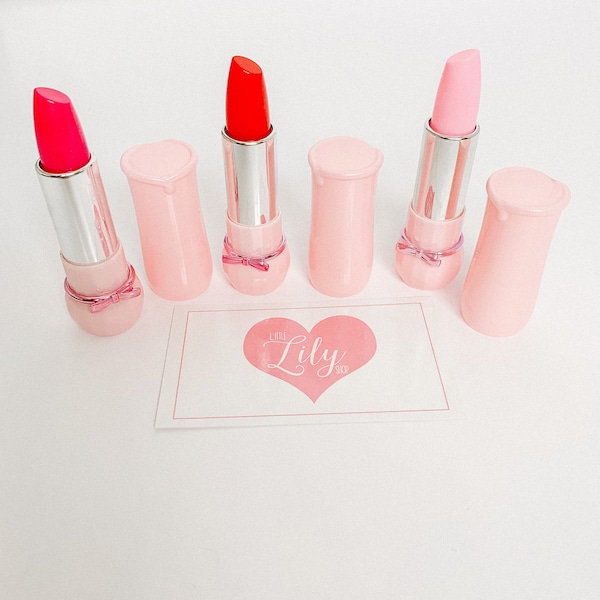 Pretty in pink lipstick
