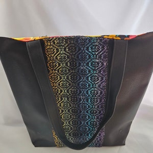Handwoven Rainbow Tote