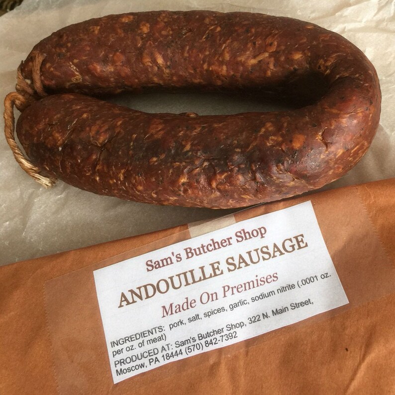 Smoked Andouille Sausage 5 Lbs Do Not Ship to States West Etsy