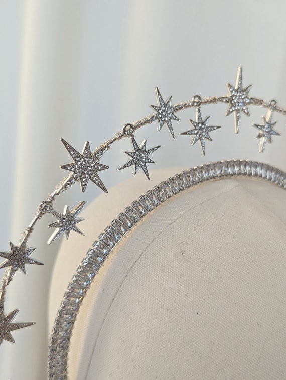 Silver Celestial Bridal Halo Headband, Celestial Bridal  display picture 1