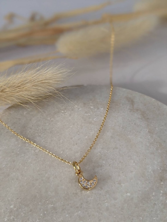 Gold Moon Necklace