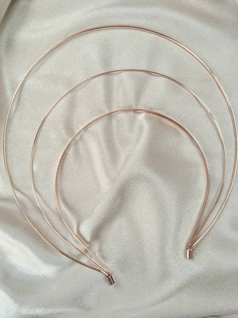 double row halo headband Halo headband rose gold headband bridal hair headband Ava rose gold halo headband costume photoshoot prop