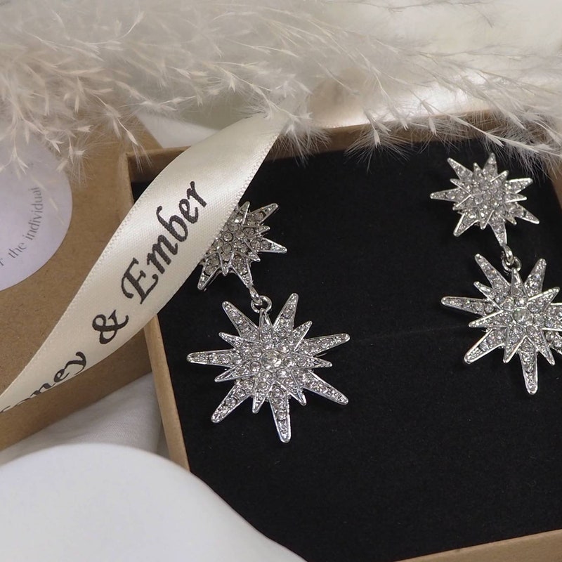 Celestial Heart Button Earrings main image 0