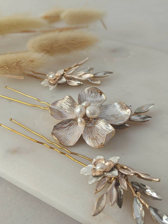 6 Braut-Haarnadeln Mit Kristall & Perlen – Silberner Hochzeitsschmuck Für Braut, Brautjungfern, Blumenmädchen