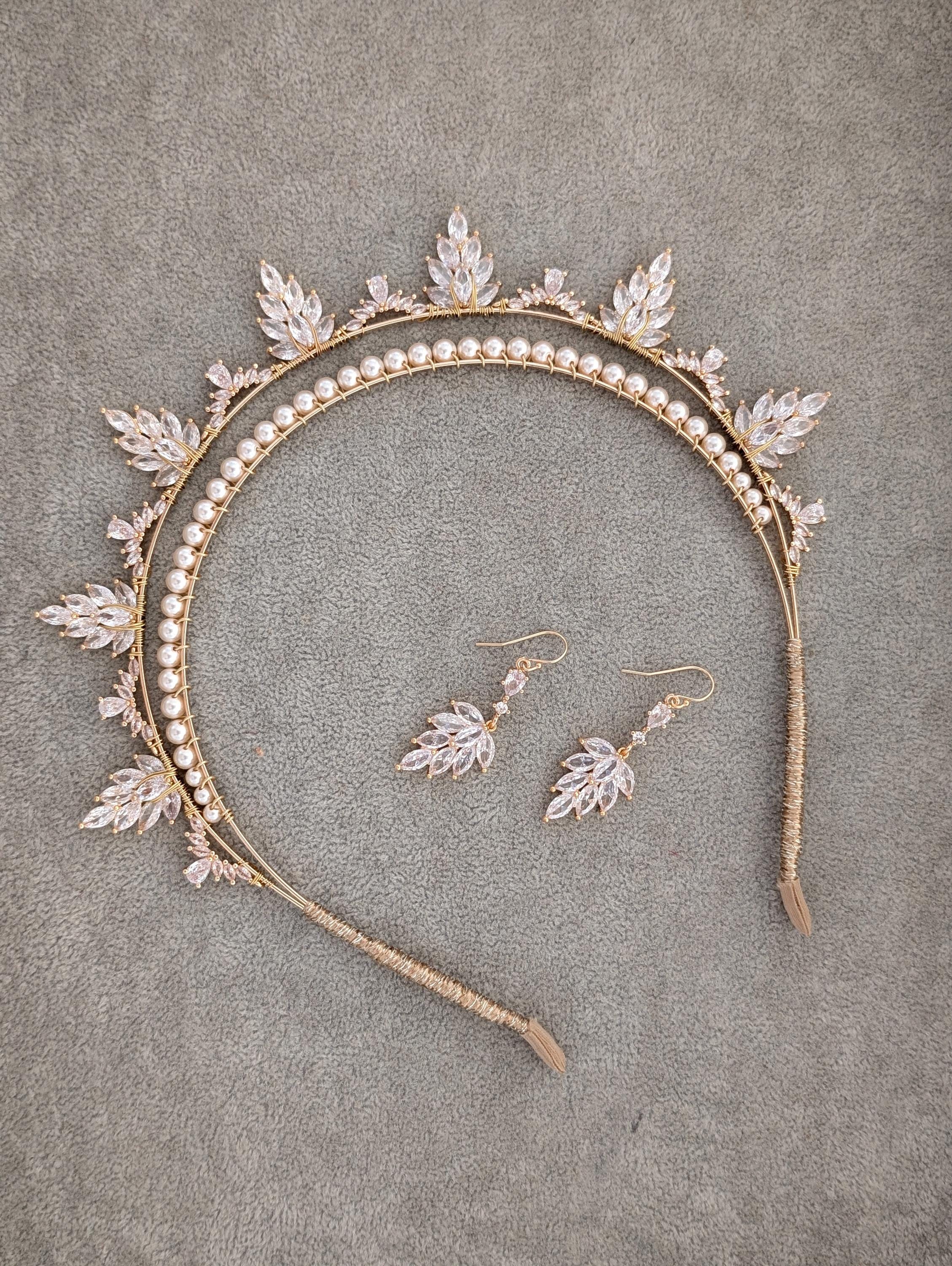 Honey & Ember Gold Wedding Headpiece BRIDAL HAIR ACCESSORIES (@honey_and_ember) • Instagram  main image 4