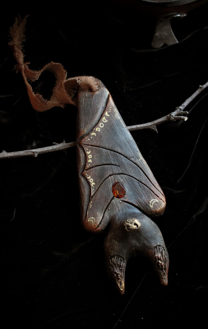 Geist von Samain Fledermaus Schamanischer Wandbehang, Tonwächter