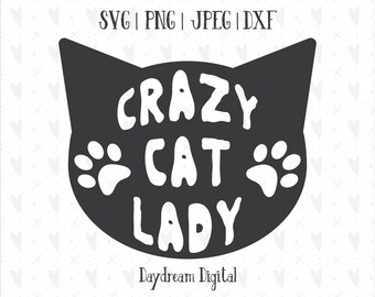 Cat Lady Svg Etsy