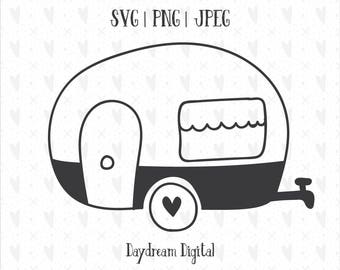 Download Retro Camper Vector Etsy
