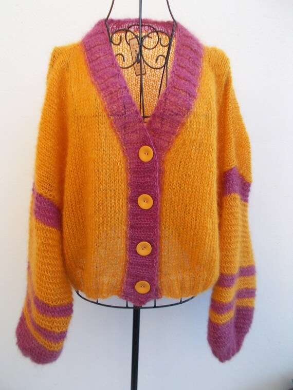 Knitted Cardigan Accessorized With 
