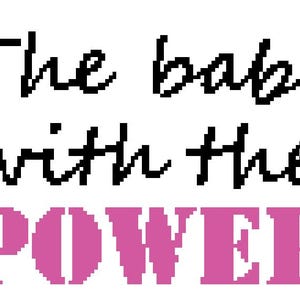 Cross Stitch Pattern Labyrinth Babe with the Power