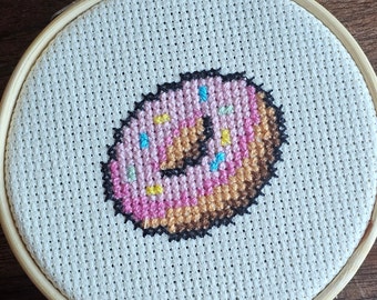 Cross Stitch Kit for beginner - Donut