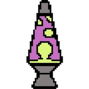 Cross Stitch Pattern Lava Lamp