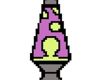 Kruissteekpatroon lavalamp
