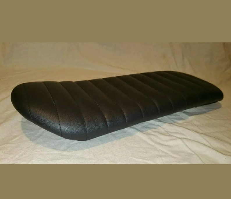 SCO KUSTOM Black Vinyl Motorcycle Seat Scrambler Tracker Etsy
