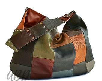 Hobo bag leather, Women leather bag, Slouchy leather bag, Leather slouchy purse, Leather shoulder bag, Leather women purse, Soft leather bag