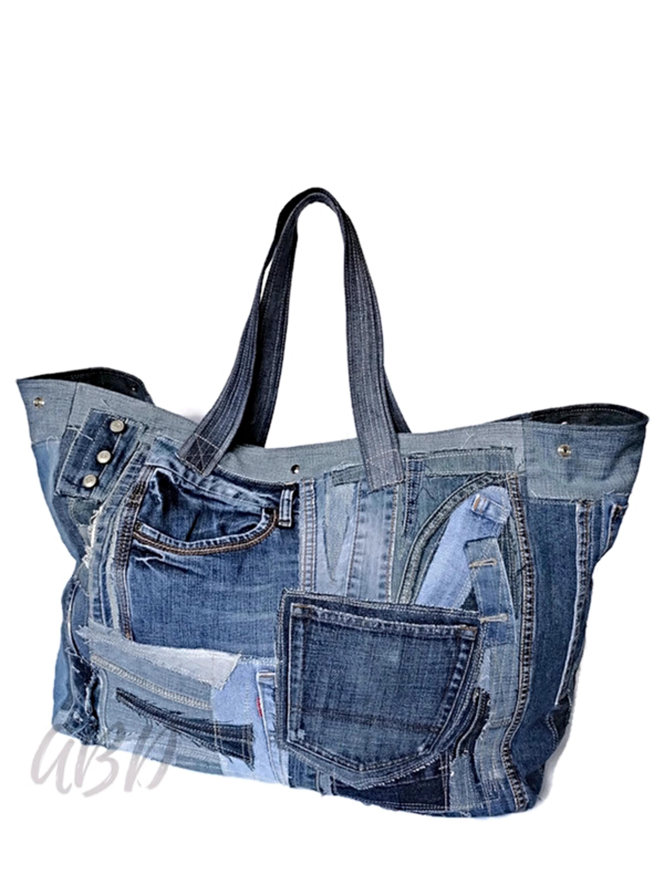 バッグ 00s vintage breach denim big tote bag バッグ 00s vintage breach denim big tote bag Vintage Denim