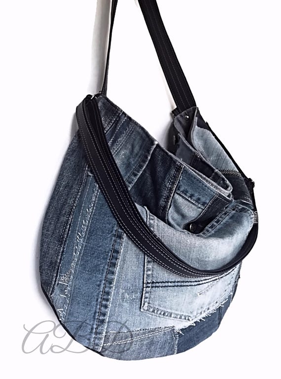 Denim purse discount