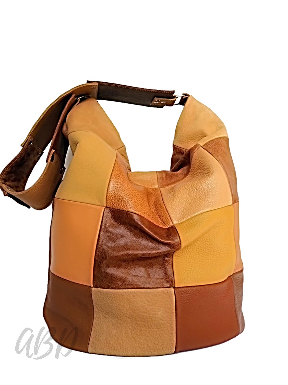 Leather Hobo Bag Leather Shoulder Bag Slouchy Hobo Bag Etsy