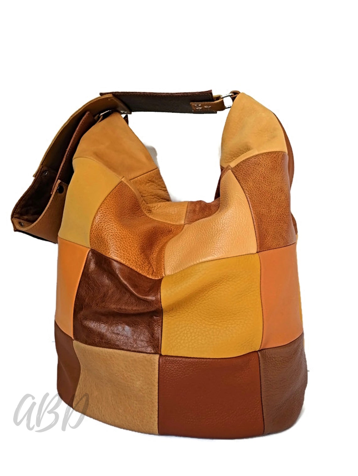 Leather Hobo Bag Leather Shoulder Bag Slouchy Hobo Bag Etsy