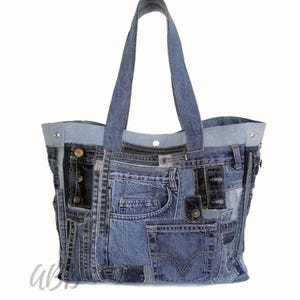 Bolso de jeans reciclado Etsy Espana