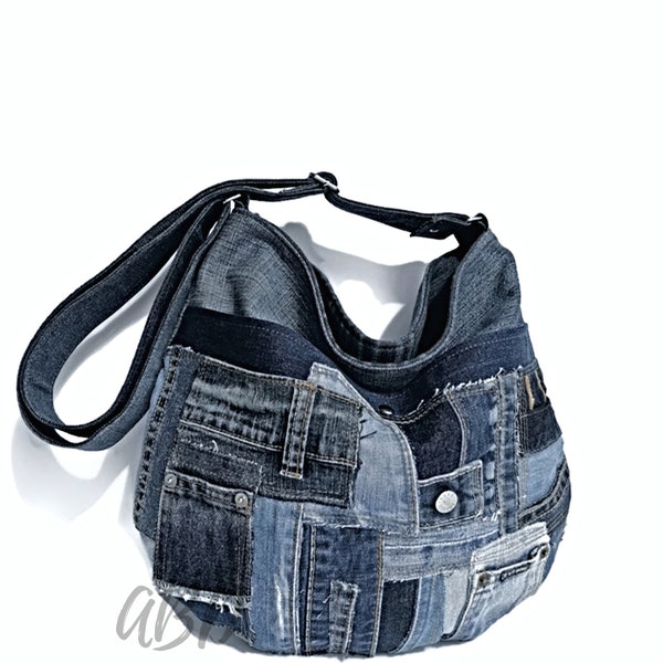 Jeans-Handtasche. Jeans-Geldbörse. Recycelte Jeans-Tasche. Jeans-Geldbörse. Große Jeans-Tasche. Jeans-Handtasche. Jeans-Tasche. Geldbörse. Jeans-Geldbörse